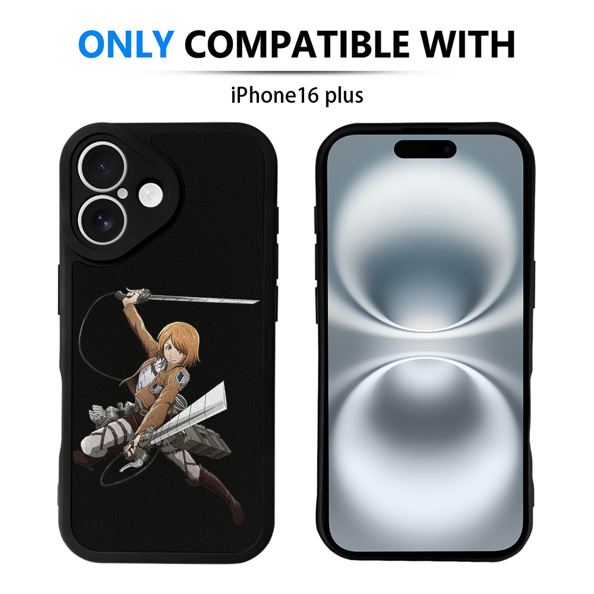 （画像用） 進撃の巨人 ペトラ·ラル Attack on Titan Petra Rall 【iPhone 16シリーズ対応】シリコンスマホケース（レザー調） 材質：シリコン